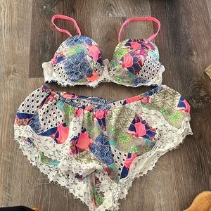Victoria’s Secret bra and matching boxers